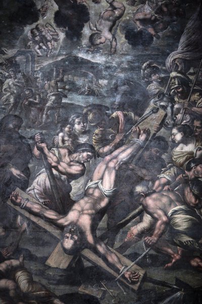 Chiesa della Grazia, Galatina, Apulie Obraz zobrazující ukřižování svatého Petra, Galatina, Itálie od Unbekannt