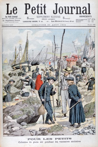 Dětský prázdninový tábor během školních prázdnin, 1903 od Unbekannt