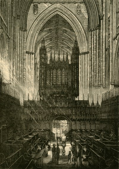Choir of York Minster, 1898. od Unbekannt