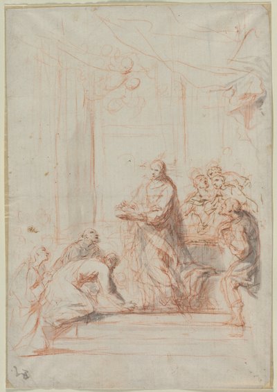 Kristus spravující hostii, 1700. od Unbekannt