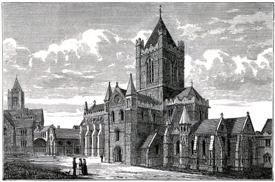 Katedrála Christ Church, Dublin, c19. století od Unbekannt
