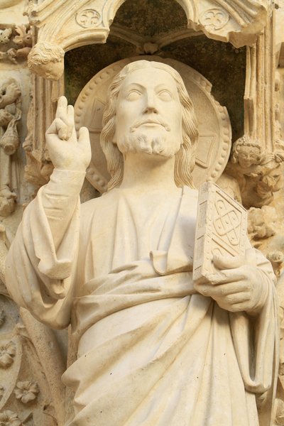 Kristus. Katedrála svatého Štěpána, Bourges, Francie od Unbekannt