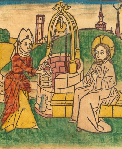 Kristus a žena Samaří, pravděpodobně 1485. od Unbekannt