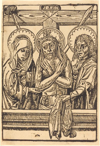 Kristus mezi Marií a Janem, 14801500. od Unbekannt