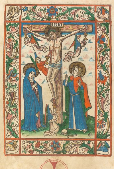 Kristus na kříži s anděly, 1483. od Unbekannt
