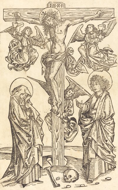Kristus na kříži s anděly, 14901500. od Unbekannt