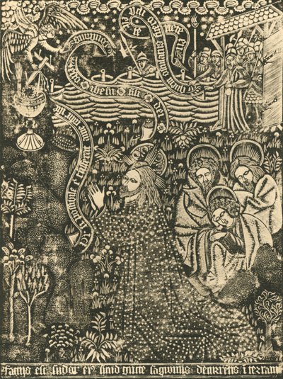 Tečkovaný tisk Kristus na Olivové hoře, 1915. od Unbekannt