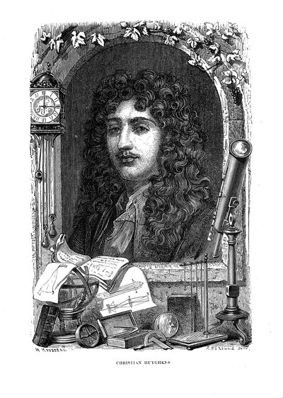 Christiaan Huygens 1629-1695, holandský fyzik, matematik a astronom, c1870 od Unbekannt