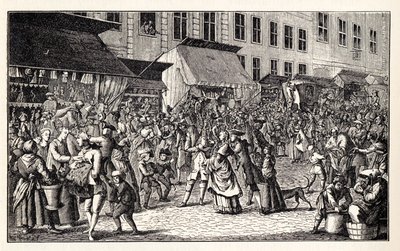 Vánoční trh v Berlíně, 1776. od Unbekannt