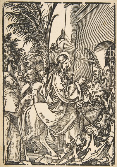 Christs Entry into Jerusalem, from The Small Passion copy.n.d. od Unbekannt