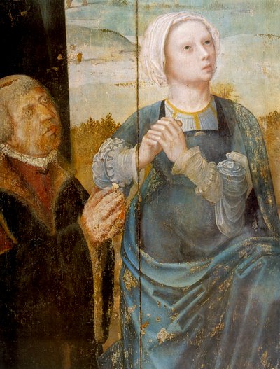 Kristova muka, detail z oltářního obrazu sv. Antona, 16. století od Unbekannt