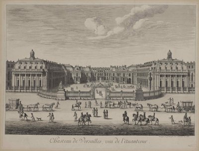 Palác ve Versailles v roce 1682, 1682. od Unbekannt