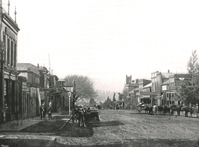 Church Street, Maritzburg, Jižní Afrika, 1895. od Unbekannt