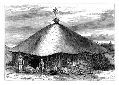Kostel v Magdale, s Theodorovým hrobem, Etiopie, c1868, konec 19. století od Unbekannt