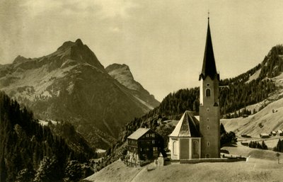 Kostel v Schröckenu, Bregenzerwald, Rakousko, c1935. od Unbekannt