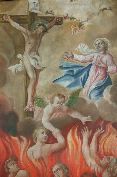 Kostel svatého Mikuláše de Veroce. Ukřižování Saint Nicolas de Veroce Francie od Unbekannt