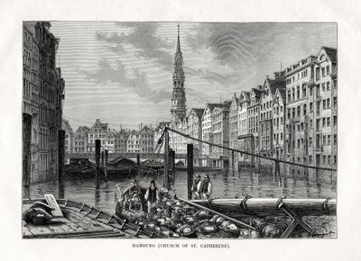 Kostel svaté Kateřiny, Hamburk, Německo, 1879 od Unbekannt