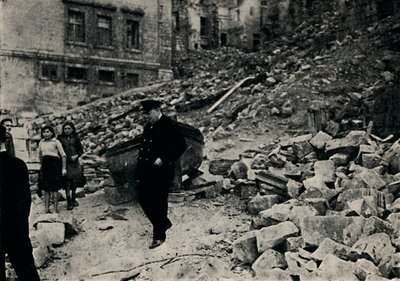 Churchill navštěvuje zbitou Maltu, 1943, 1945. od Unbekannt