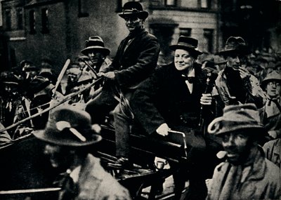 Churchill znovu v Belfastu, 1926, 1945. od Unbekannt