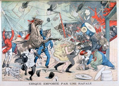 Cirkusový stan odfouknutý, Saint Etienne, Francie, 1903 od Unbekannt
