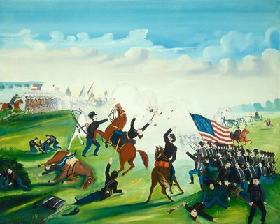 Bitva občanské války, 1861 nebo později. od Unbekannt