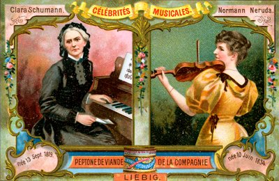 Clara Schumann a Wilma Norman-Neruda, c1900 od Unbekannt