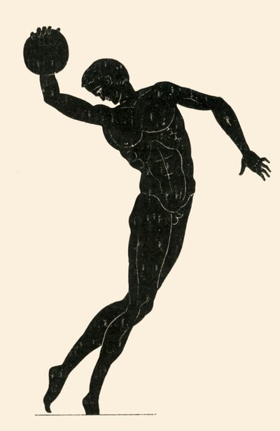Klasický atlet házející diskem, 1908. od Unbekannt