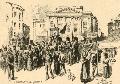 Clerkenwell Green, Londýn, c1890. od Unbekannt