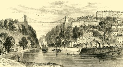 Clifton Suspension-Bridge, 1898. od Unbekannt