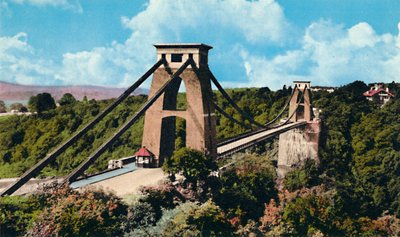 Visutý most Clifton z observatoře, 40. léta 20. století od Unbekannt