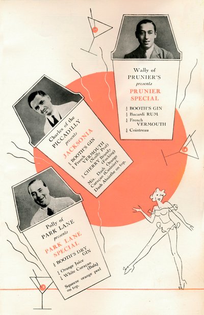 Recepty na koktejly, c1935 1935. od Unbekannt