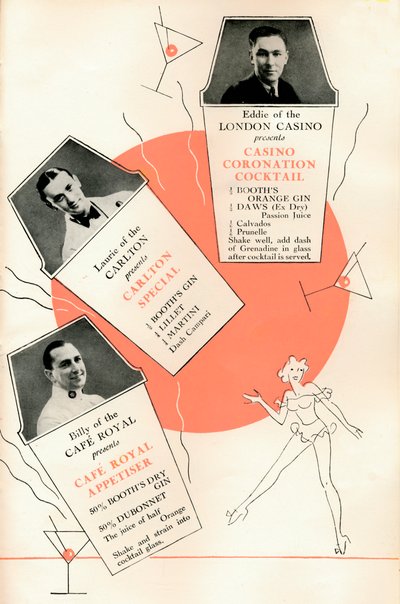 Recepty na koktejly, c1935 1935. od Unbekannt