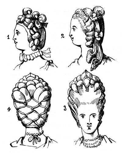 Účesy, konec 18. století, 1910 od Unbekannt