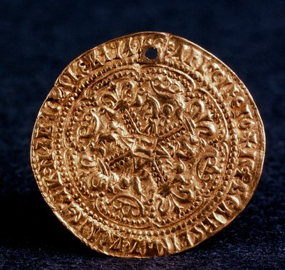 Mince Korabelnik cara Ivana III Averse: květinový kříž, 1471-1490 od Unbekannt