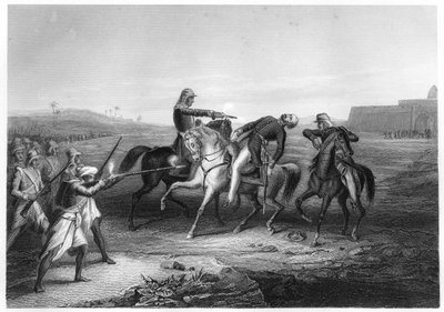 Plukovník Platt zabit vzbouřenci v Mhow, c1860 od Unbekannt