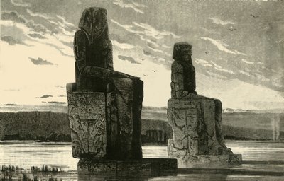 Kolosální Staues v Thébách, 1890. od Unbekannt