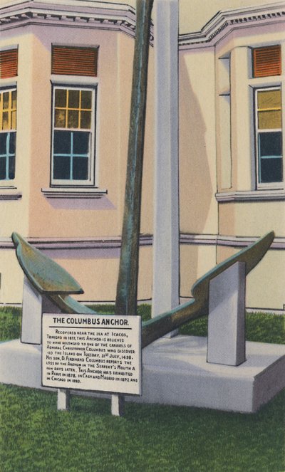 Columbus Anchor, Victoria Institute, Port of Spain, Trinidad, B.W.I., c1940. od Unbekannt