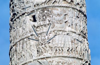 Sloup Marca Aurelia, detail, Piazza Colonna, Řím od Unbekannt