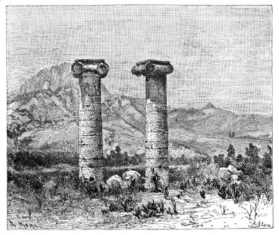 Sloupce chrámu Cybele, Sardes Sardis, Turecko, 1895 od Unbekannt