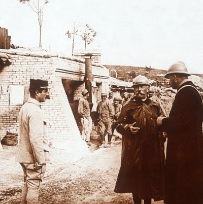 Velitelské stanoviště, Champagne, severní Francie, c1914-c1918 od Unbekannt