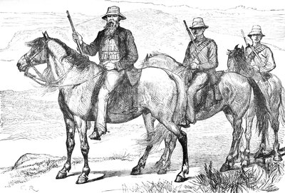 Velitel Piet Uys, z Transvaal Mounted Volunteers, c1880 od Unbekannt