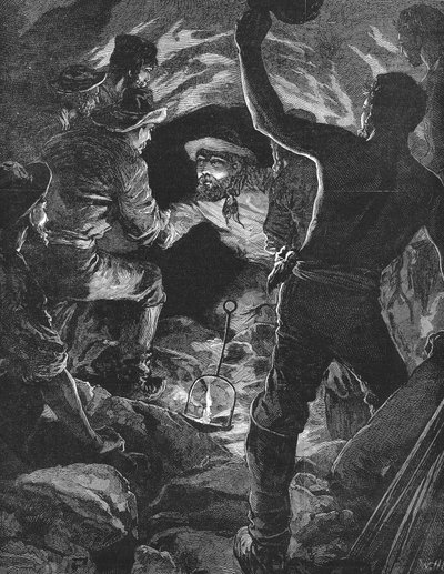 Dokončení tunelu svatého Gottharda pod Alpami, 1880 od Unbekannt