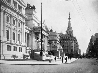 Kongresový sál a Avenida Callao, Buenos Aires, Argentina od Unbekannt