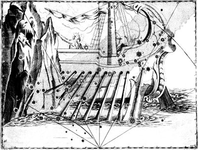 Souhvězdí Argo Navis, 1723 od Unbekannt