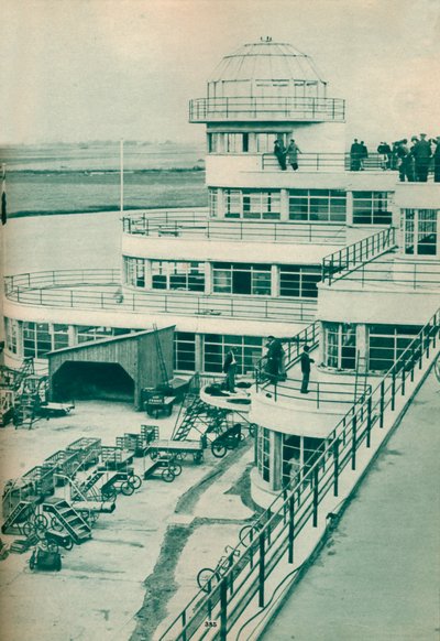 Řídicí věž na letišti Le Bourget, Paříž, c1936 c1937 od Unbekannt