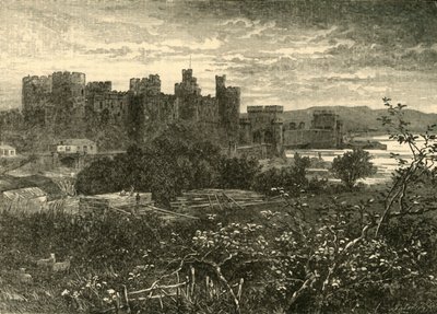 Hrad Conway, od cesty do Llanrwst, 1898. od Unbekannt