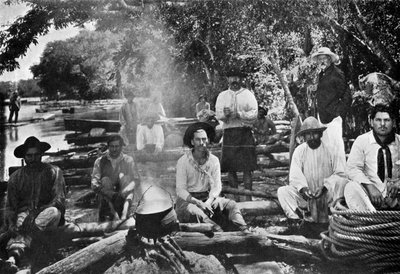 Vaření na voru, Paraguay, 1911 od Unbekannt