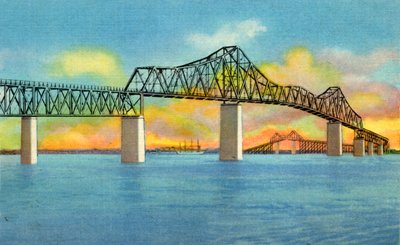 Cooper River Bridge, Charleston, SC, 1942. od Unbekannt