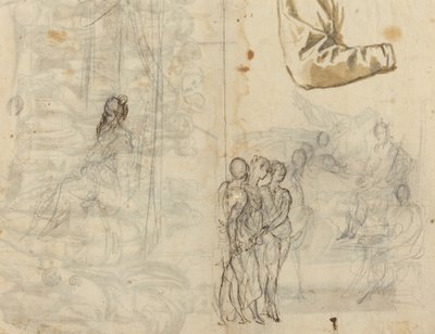 Kopie podle historické malby z okruhu Paola Veronese [recto], 16. století. od Unbekannt