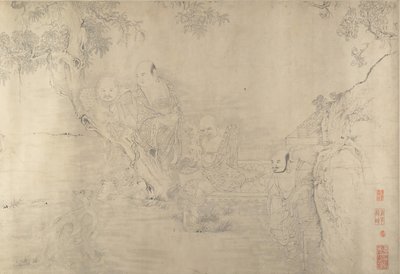 Kopie podle The Sixteen Luohans, 19.-začátek 20. století. od Unbekannt